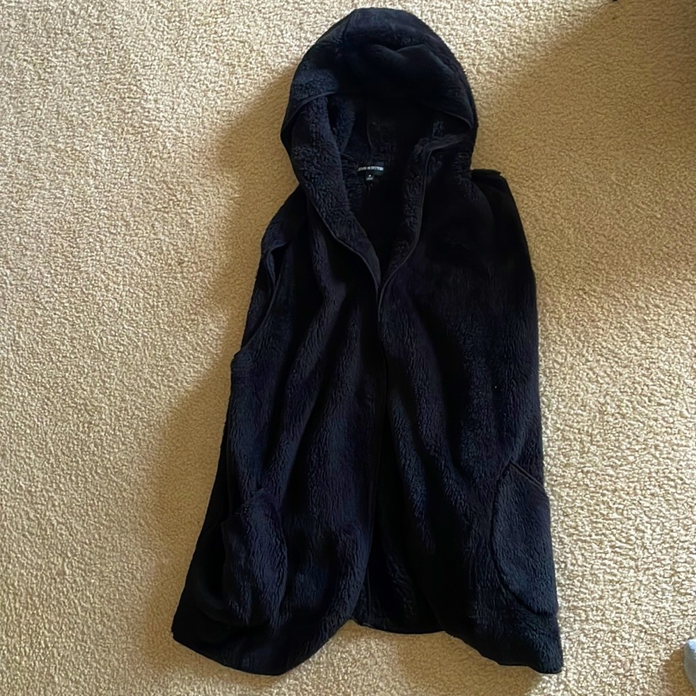 Zenana oversized open hoodies vest.